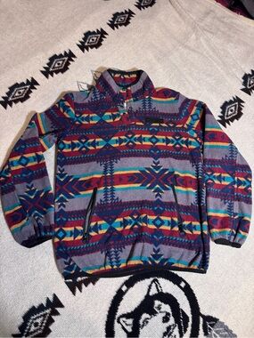 Kavu Multicolor Aztec Zip-Up Sweater